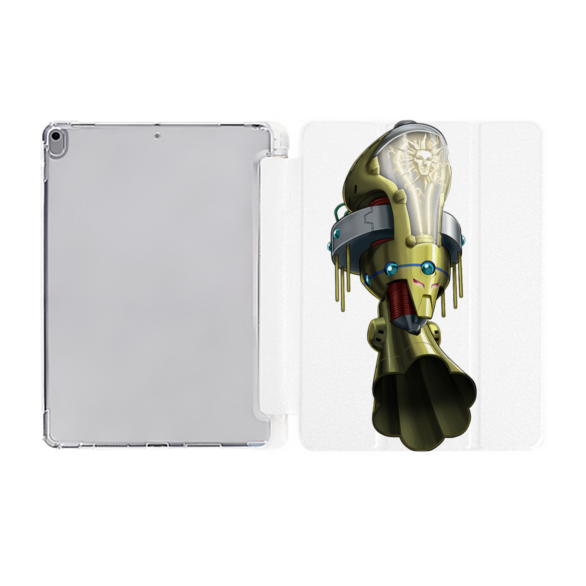 （画像用） 遊☆戯☆王 Yu-Gi-Oh! IPad ケース ペン収納付き 三つ折りスタンド PUレザー×シリコン 対応機種9.5/10.5/10.9インチ